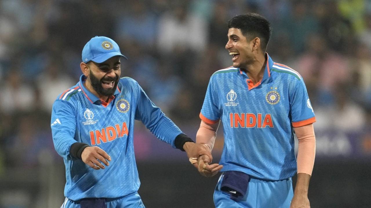 Shubman Gill and Virat Kohli were all smiles after bowlers ratted Sri Lanka, India vs Sri Lanka, Men's ODI World Cup, Mumbai, November 2, 2023