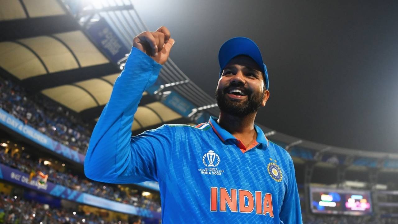 Rohit Sharma was visibly pleased after India qualified for the semi-finals, India vs Sri Lanka, Men's ODI World Cup, Wankhede, November 02, 2023