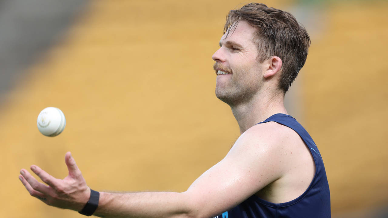 Lockie Ferguson at a training session in Bengaluru, November 3, 2023