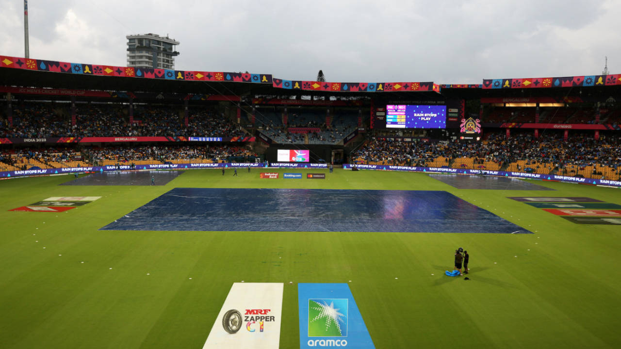 Bengaluru was hit by evening rains as weather forecasts had predicted, New Zealand vs Pakistan, ODI World Cup, Bengaluru, November 4, 2023