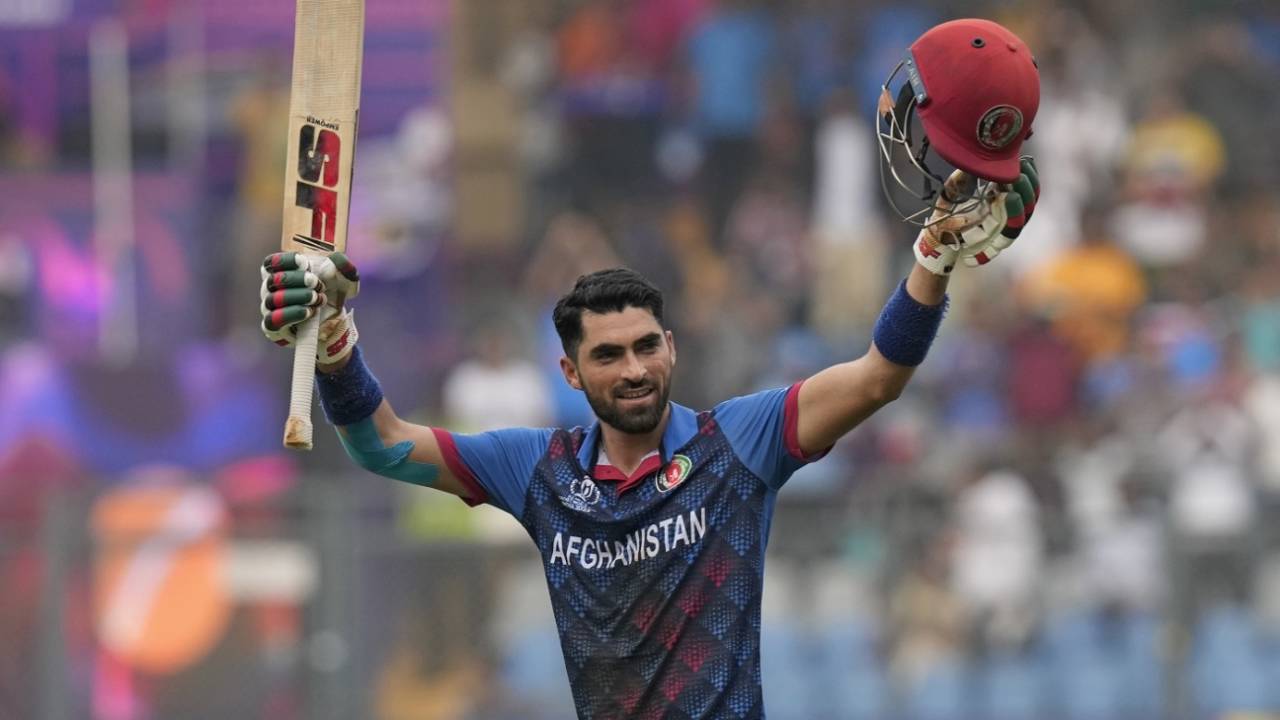 Ibrahim Zadran became the first batter from Afghanistan to hit a World Cup century, Afghanistan vs Australia, World Cup 2023, Mumbai, November 7, 2023
