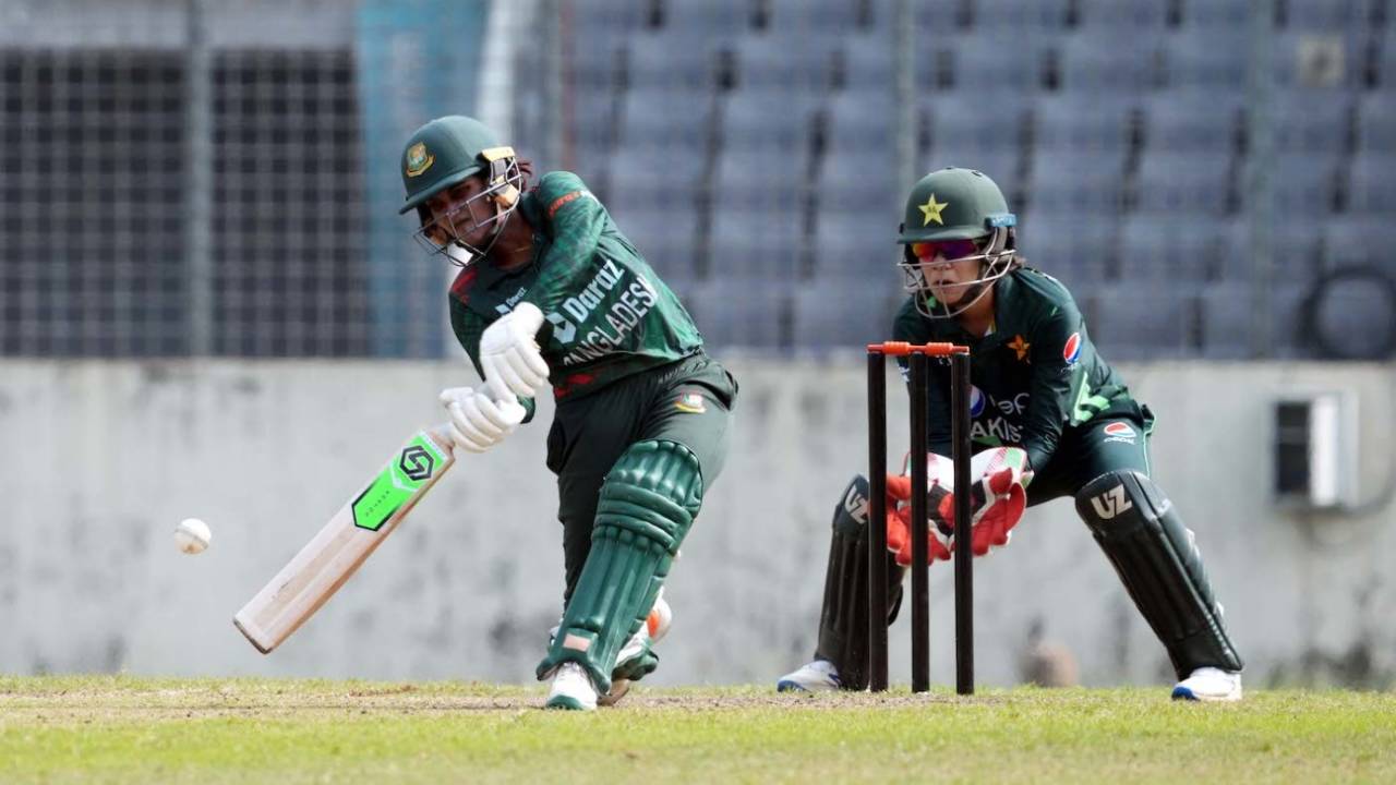Nigar Sultana was the only batter in the match to get to a half-century, Bangladesh vs Pakistan, 2nd women's ODI, Dhaka, November 7, 2023