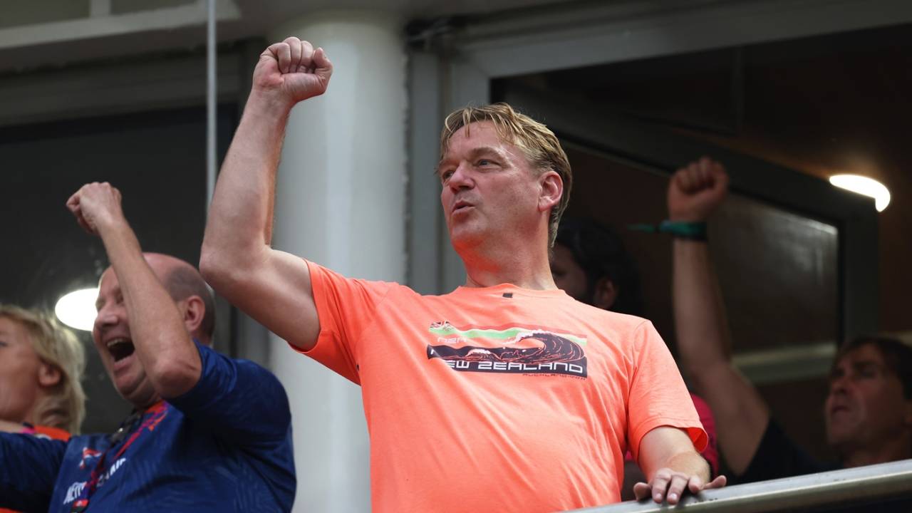 Tim de Leede enjoyed watching his son and the rest of Netherlands play in Pune