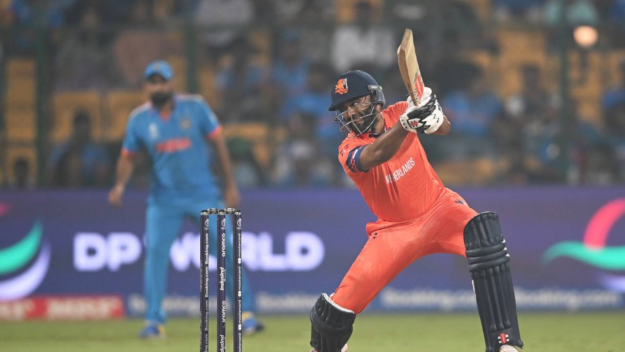 Teja Nidamanuru counter-attacked the Indian bowlers, India vs Netherlands, Men's ODI World Cup, Bengaluru, November 12, 2023