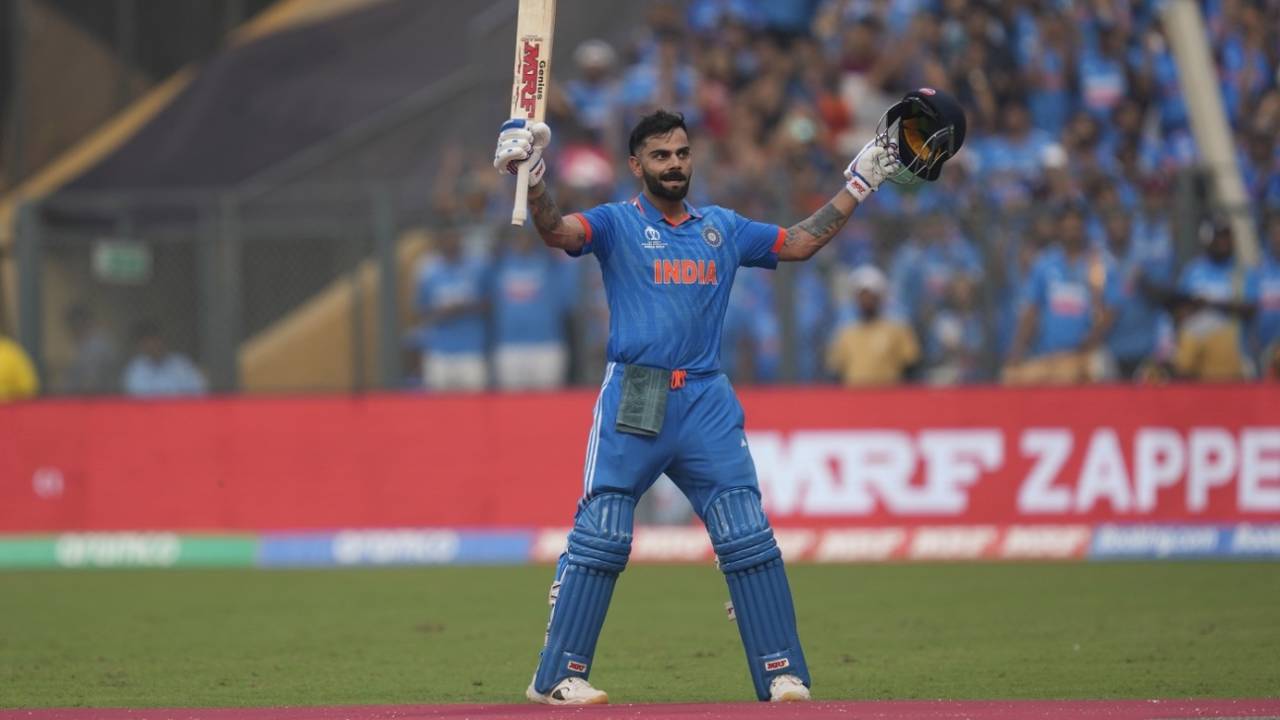 Virat Kohli conquered number 50 in front of a packed Mumbai crowd, World Cup semi-final, Mumbai, November 15, 2023