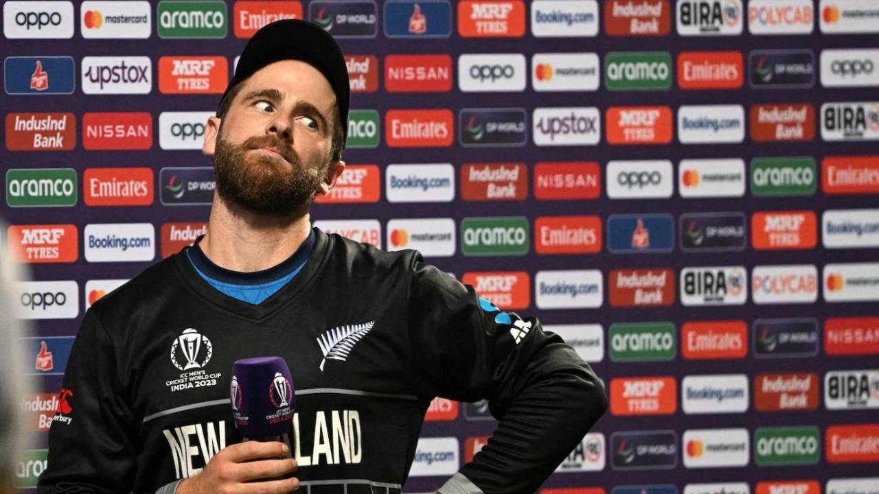 Kane Williamson's expression says it all, India vs New Zealand, ICC men's World Cup 2023, 1st semi-final, Mumbai, November 15, 2023