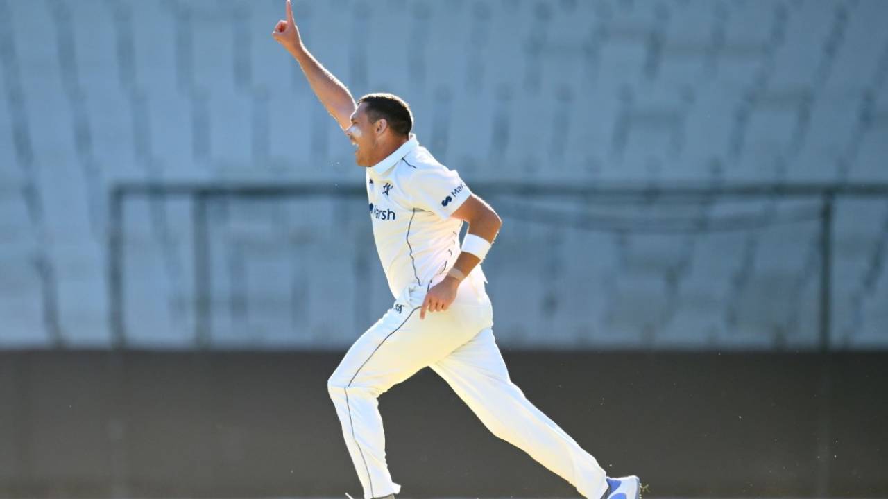 Scott Boland celebrates the wicket of Usman Khawaja&nbsp;&nbsp;&bull;&nbsp;&nbsp;Getty Images