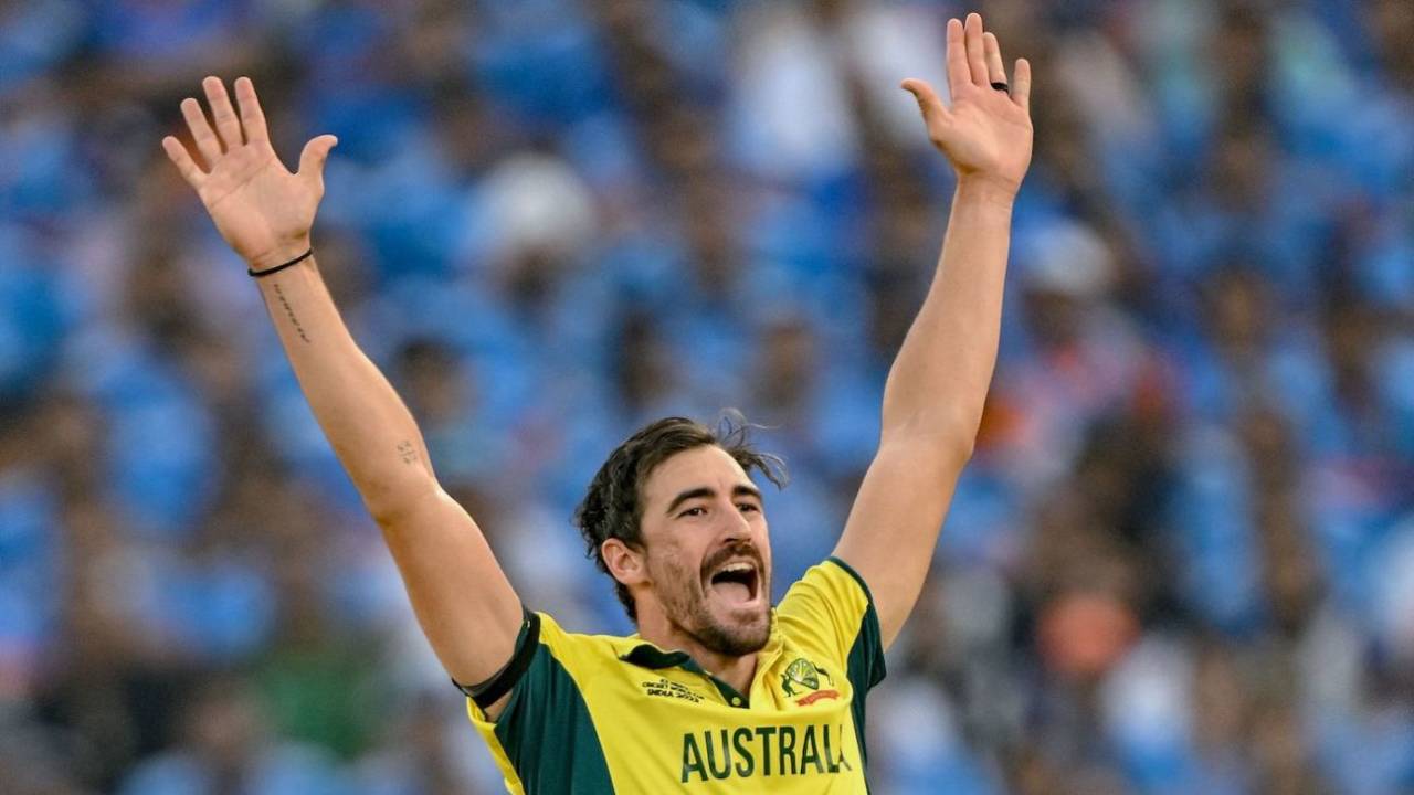 Mitchell Starc ended with 3 for 55, India vs Australia, Men's ODI World Cup final, Ahmedabad, November 19, 2023