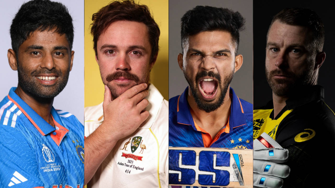 Composite: Suryakumar Yadav, Travis Head, Ruturaj Gaikwad, Matthew Wade