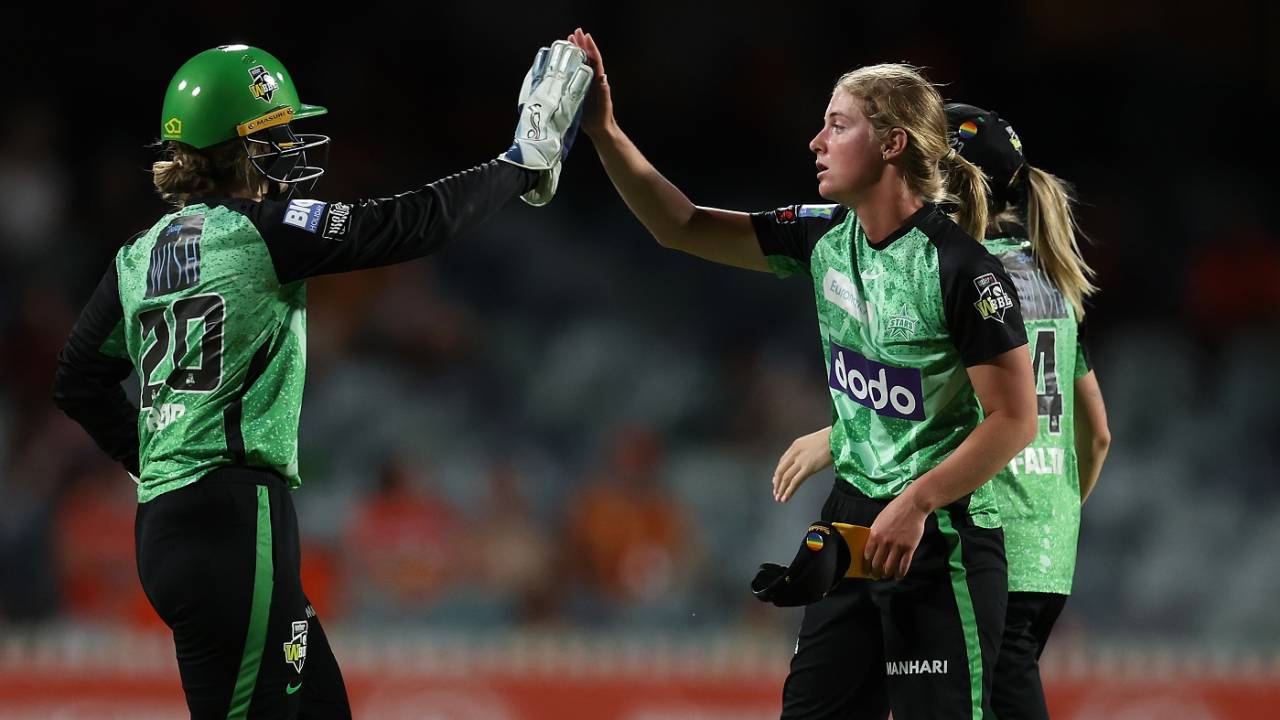 Sophie Day picked up four wickets to stymie Scorchers, Perth Scorchers vs Melbourne Stars, WBBL 2023, Perth, November 22, 2023