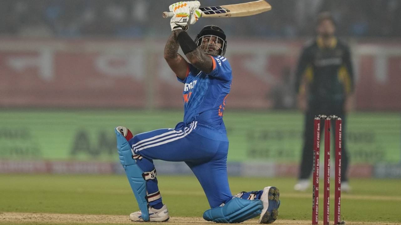 Suryakumar Yadav did what he does the best - hitting shots behind the wicket, India vs Australia, 1st men's T20I, Visakhapatnam, November 23, 2023