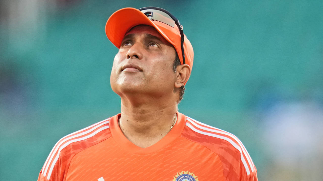 VVS Laxman, India's head coach for the series, looks on, India vs Australia, 2nd Men's T20I, Thiruvananthapuram, November 26, 2023