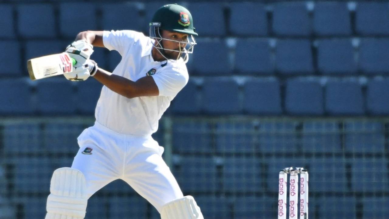 Najmul Hossain Shanto played an enterprising knock, Bangladesh vs New Zealand, 1st Test, first day, Sylhet, November 28, 2023