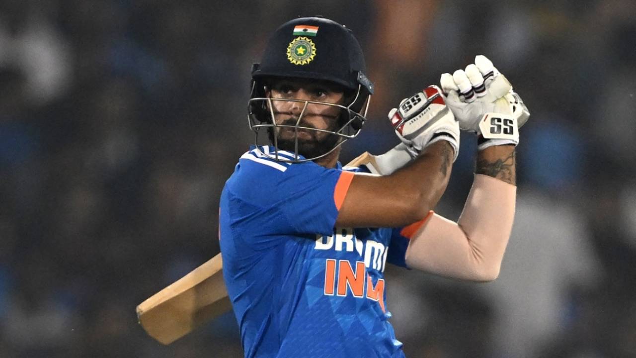Jitesh Sharma hit three sixes and a four in his 19-ball knock, India vs Australia, 4th T20I, Raipur, December 1, 2023
