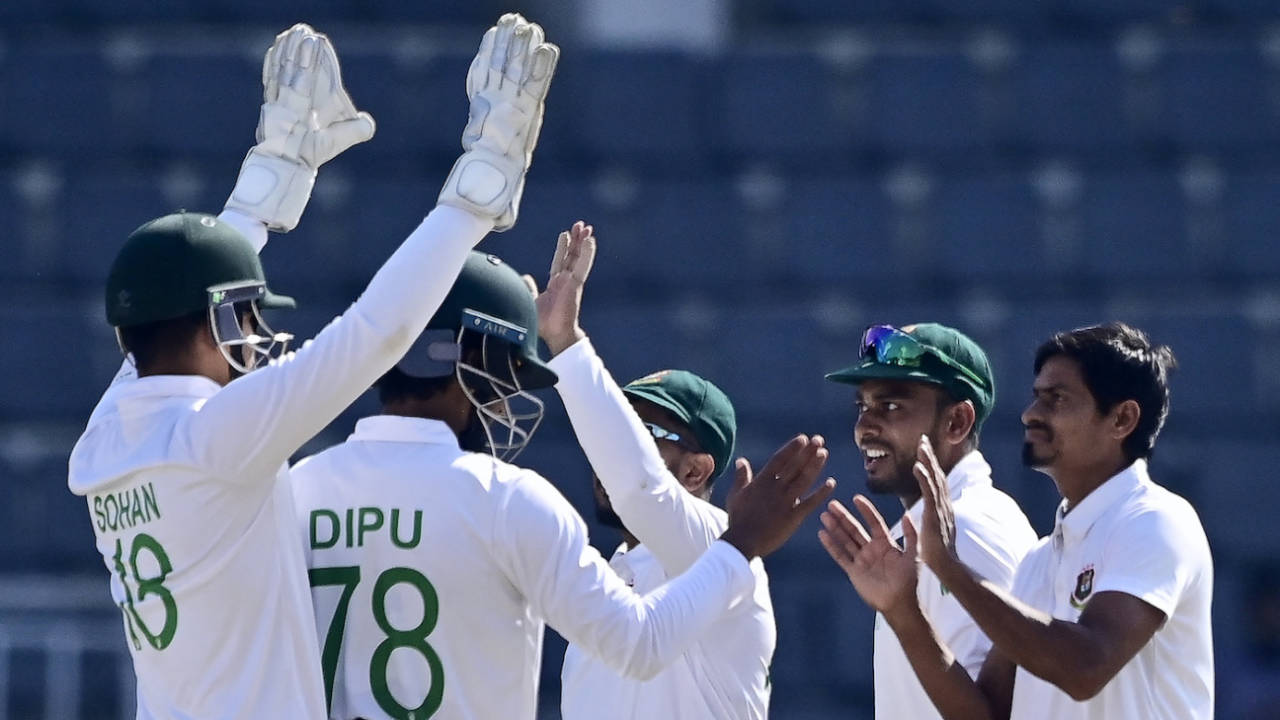 Taijul Islam took two wickets on the final day, Bangladesh vs New Zealand, 1st Test, fifth day, Sylhet, December 2, 2023