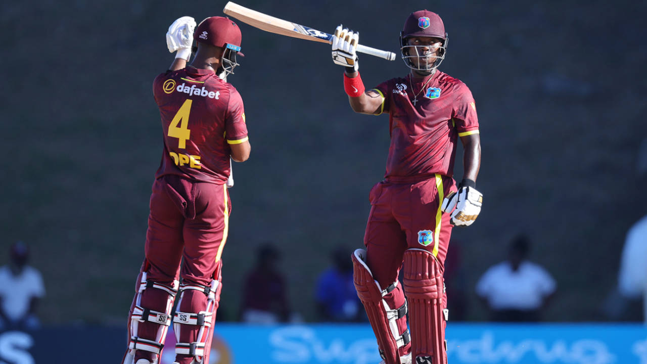 Sherfane Rutherford notched his maiden ODI fifty, West Indies vs England, 2nd ODI, Antigua, December 6, 2023