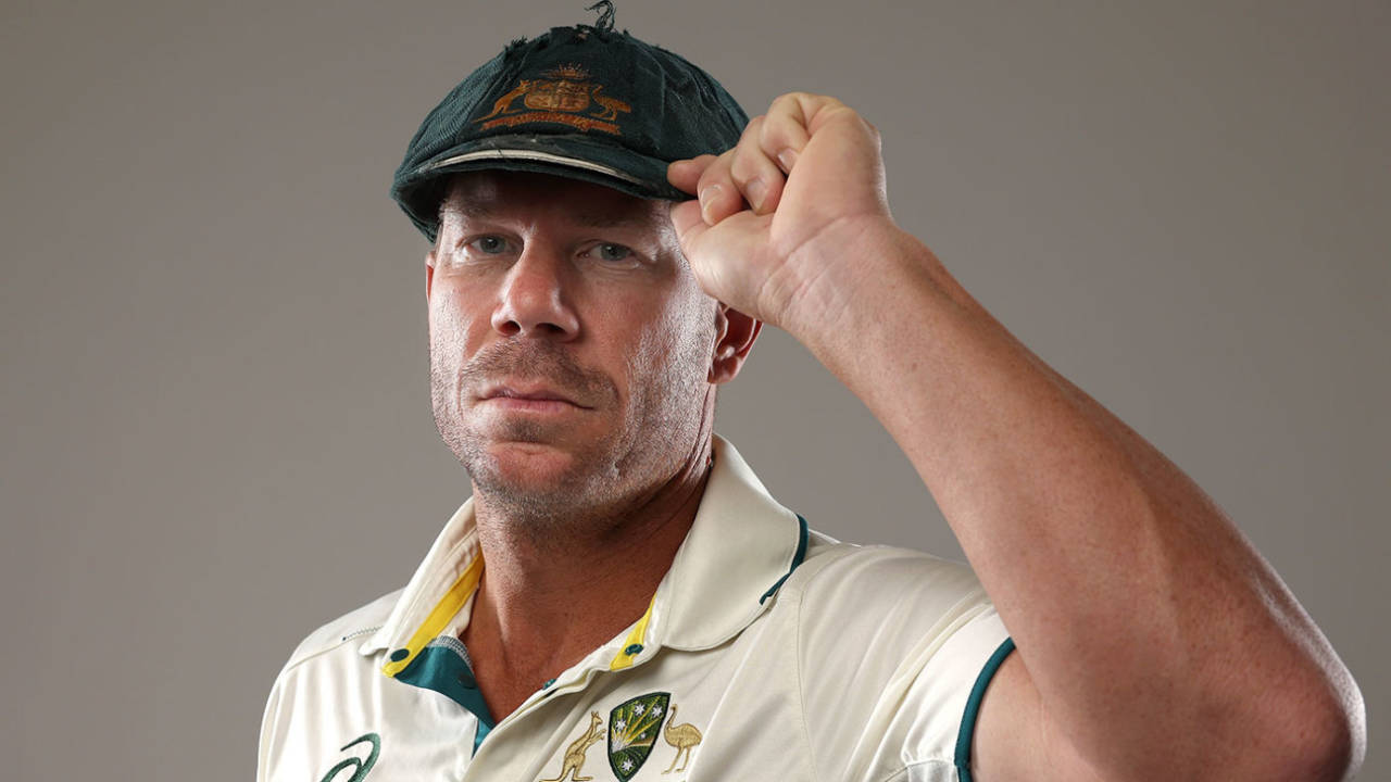 David Warner poses ahead of his final Test series, Perth, December 12, 2023