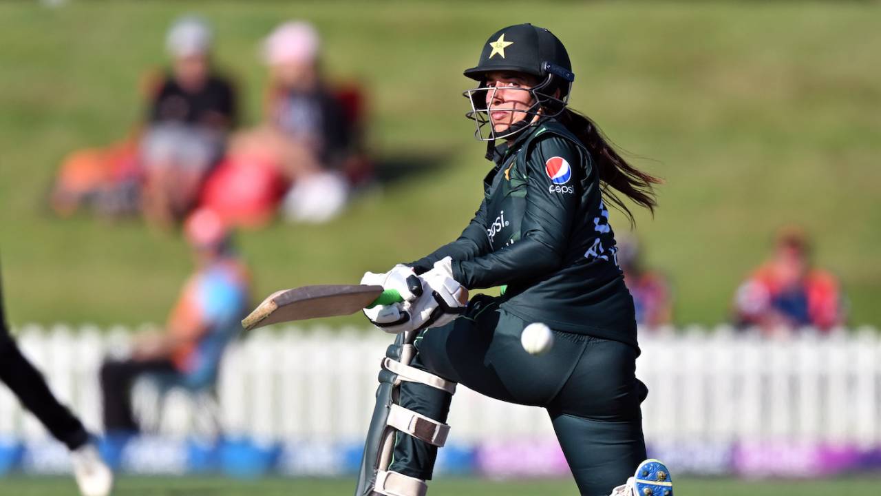 Aliya Riaz was solid after the openers were dismissed, New Zealand vs Pakistan, 3rd women's ODI, Christchurch, December 18, 2023