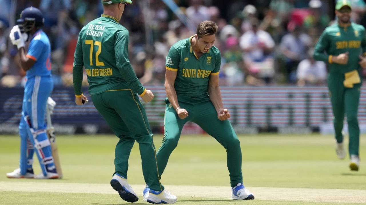 Nandre Burger led South Africa's pace attack with three wickets&nbsp;&nbsp;&bull;&nbsp;&nbsp;Associated Press