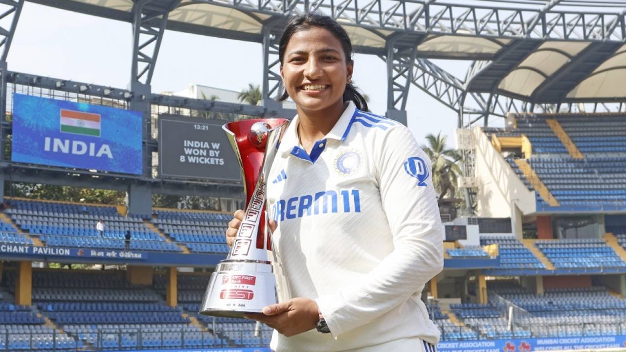 Sneh Rana was adjudged player of the match for her all-round show, India vs Australia, only women's Test, Mumbai, 4th day, December 24, 2023