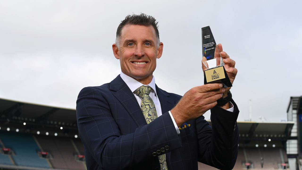 Mike Hussey was inducted into the Australian Cricket Hall of Fame