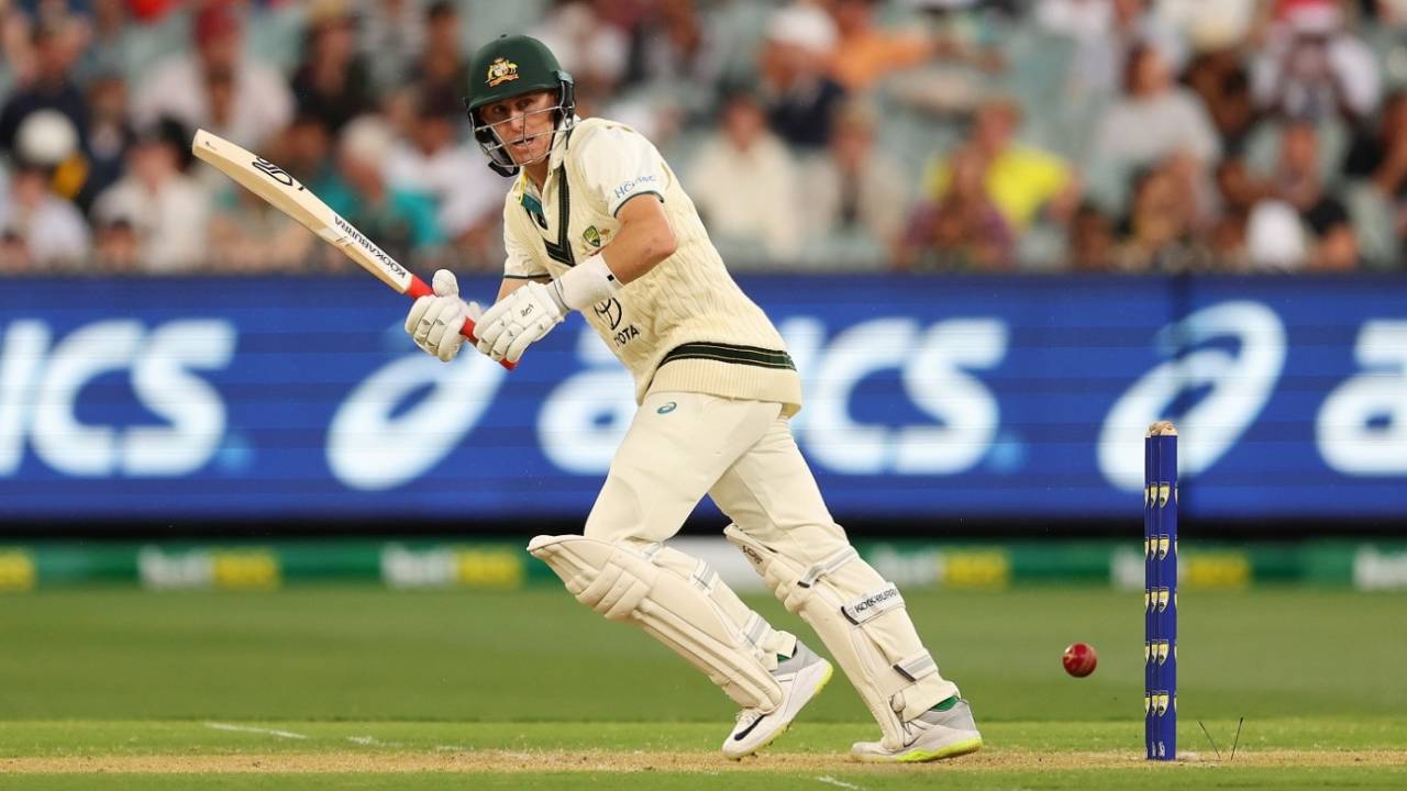 Marnus Labuschagne works the ball leg-side, Australia vs Pakistan, 2nd Test, day one, Melbourne, December 26, 2023