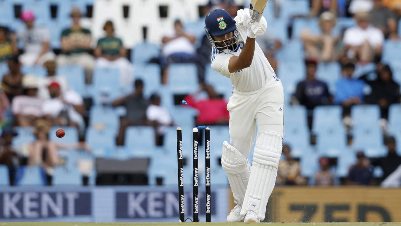 Shreyas Iyer lost his stumps to Marco Jansen, South Africa vs India, 1st Test, Centurion, 3rd day, December 28, 2023