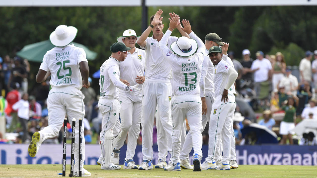 Marco Jansen got rid of Shubman Gill and Shreyas Iyer with pitched-up deliveries from around the wicket, South Africa vs India, 1st Test, Centurion, 3rd day, December 28, 2023