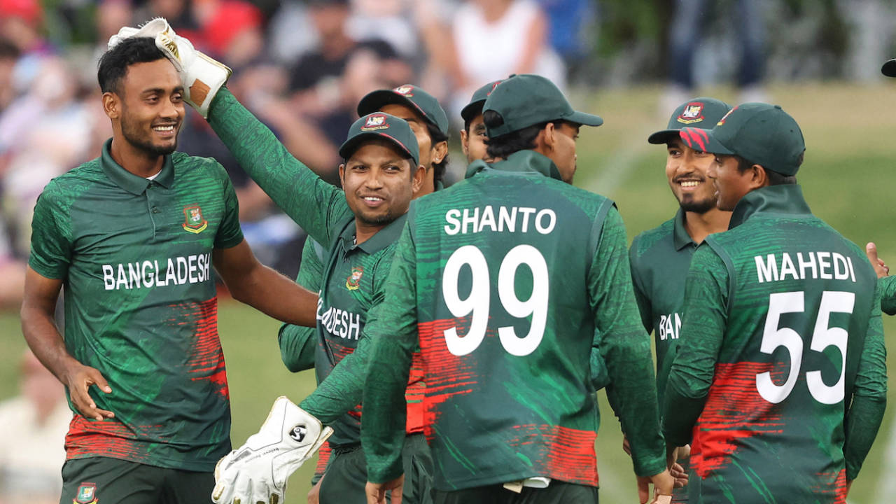 Shoriful Islam, not for the first time in the series, picked up key wickets, New Zealand vs Bangladesh, 3rd T20I, Mount Maunganui, December 31, 2023