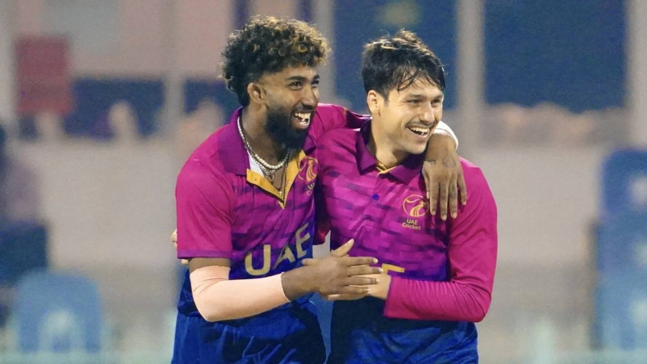 Muhammad Jawadullah wrecked Afghanistan's chase with a four-wicket haul, UAE vs Afghanistan, 2nd T20I, Sharjah, December 31, 2023