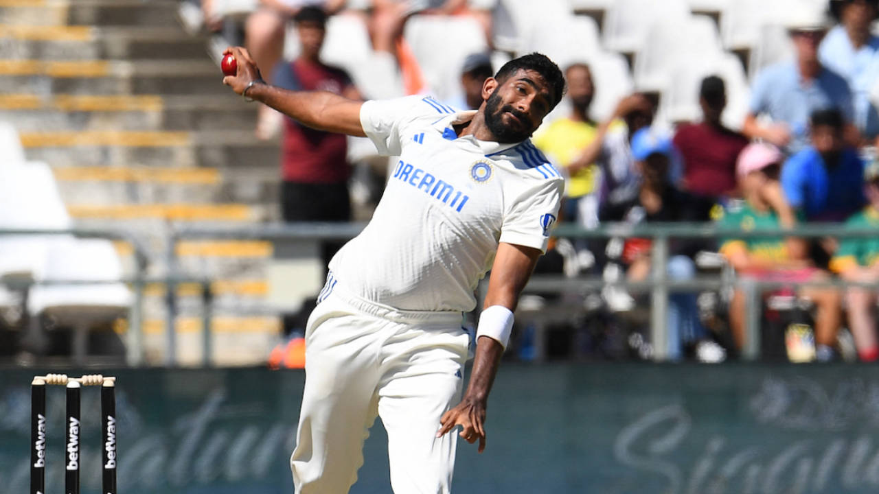 Jasprit Bumrah in delivery stride, South Africa vs India, 2nd Test, Cape Town, 2nd day, January 4, 2024