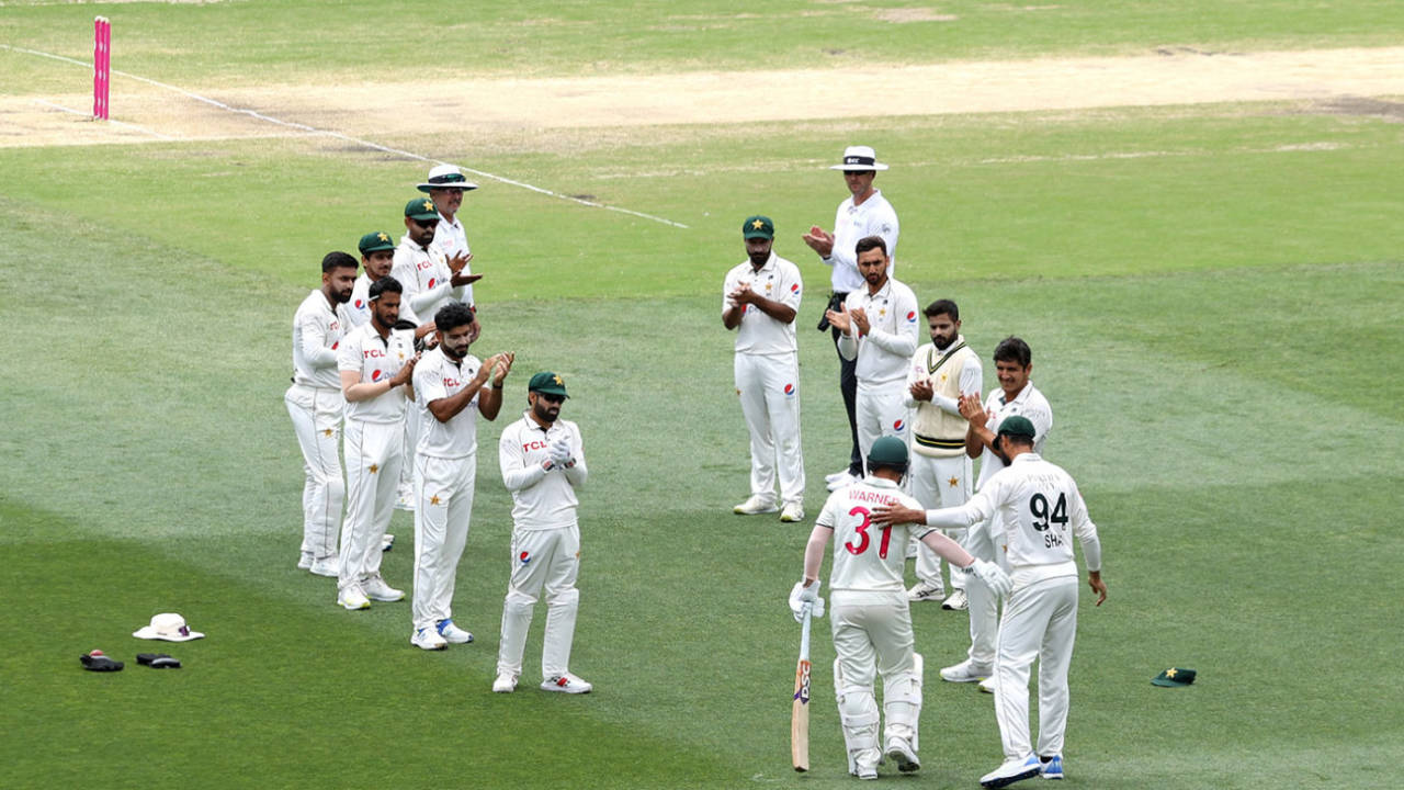 David Warner was given a guard of honour by Pakistan, Australia vs Pakistan, 3rd Test, SCG, January 6, 2024