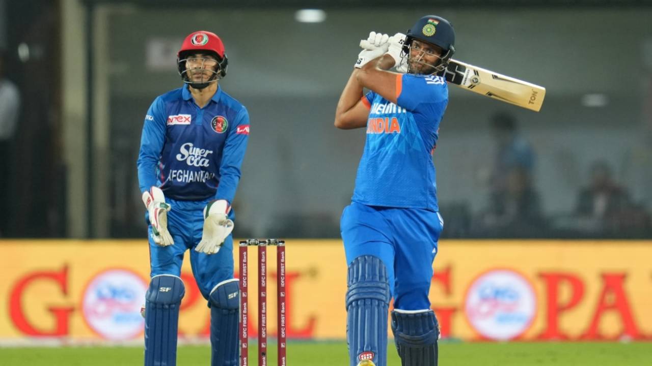 Shivam Dube scored his second successive half-century, India vs Afghanistan, 2nd T20I, Indore, January 14, 2024