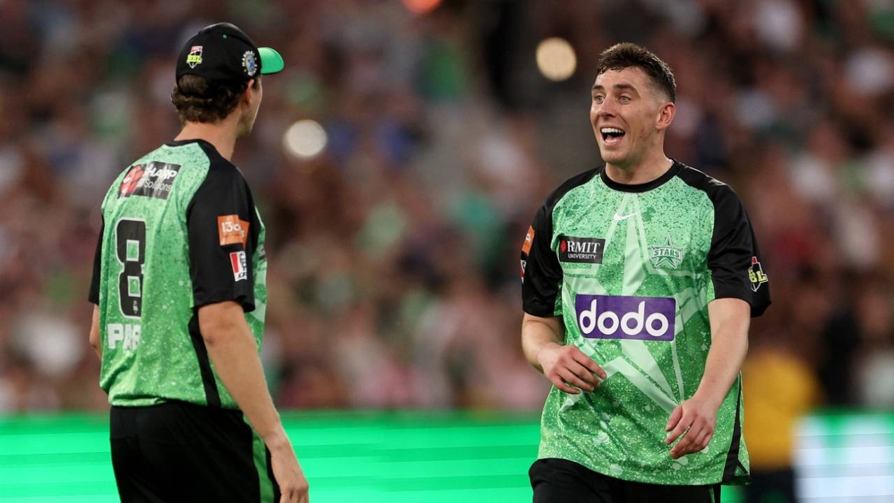 Dan Lawrence picked 4 for 35 in his four overs, Melbourne Stars vs Hobart Hurricanes, BBL, Melbourne, January 15, 2024