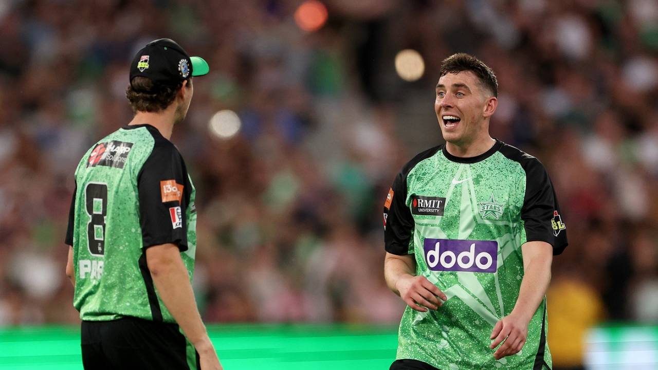 Dan Lawrence picked 4 for 35 in his four overs, Melbourne Stars vs Hobart Hurricanes, BBL, Melbourne, January 15, 2024