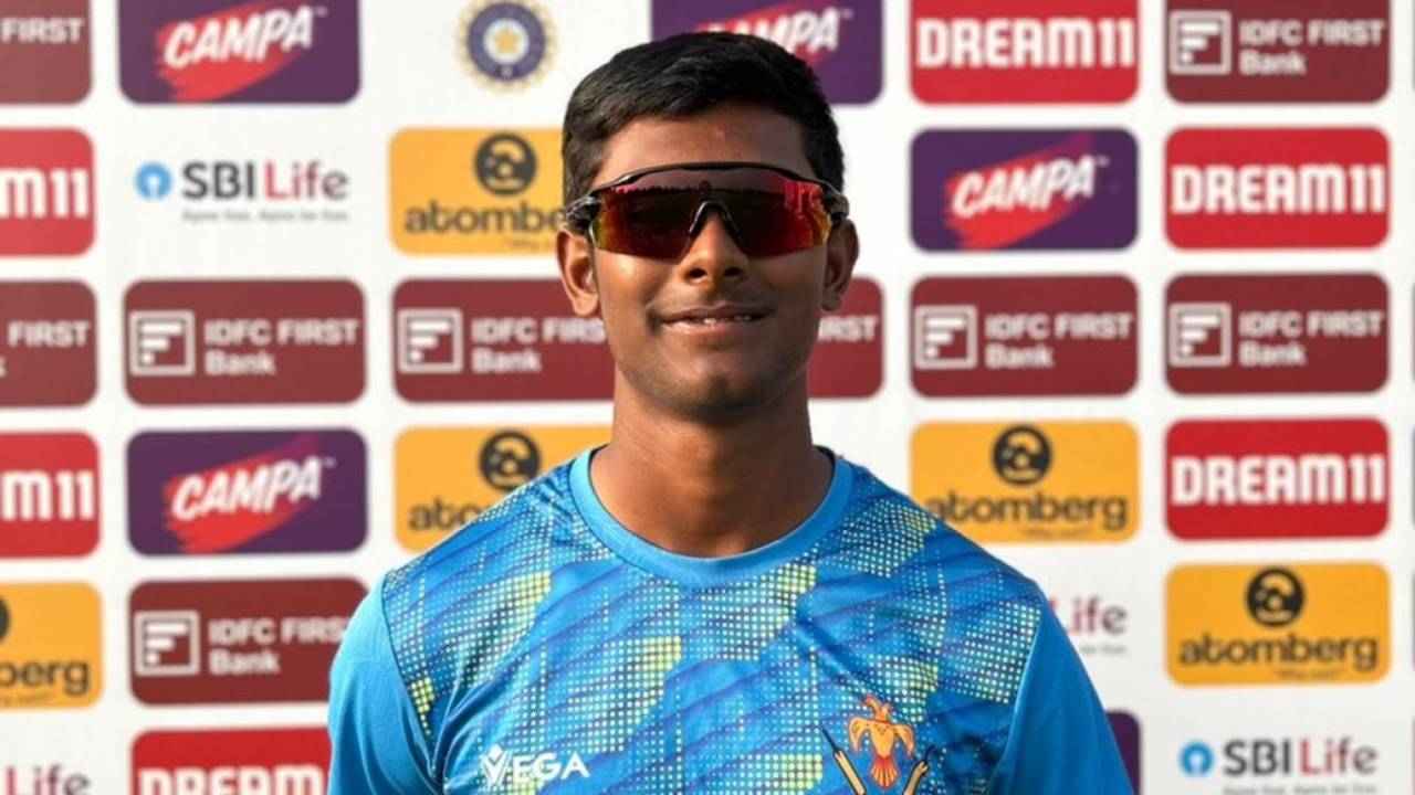 Prakhar Chaturvedi made 404 not out  in the Cooch Behar Trophy final, January 15, 2024