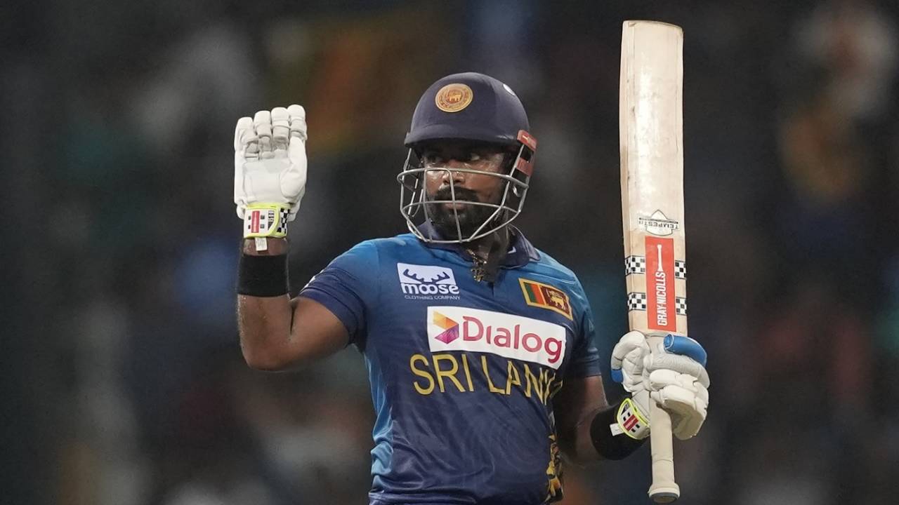 Charith Asalanka brought up his fifty off 31 balls, Sri Lanka vs Zimbabwe, 2nd T20I, Colombo, January 16, 2024