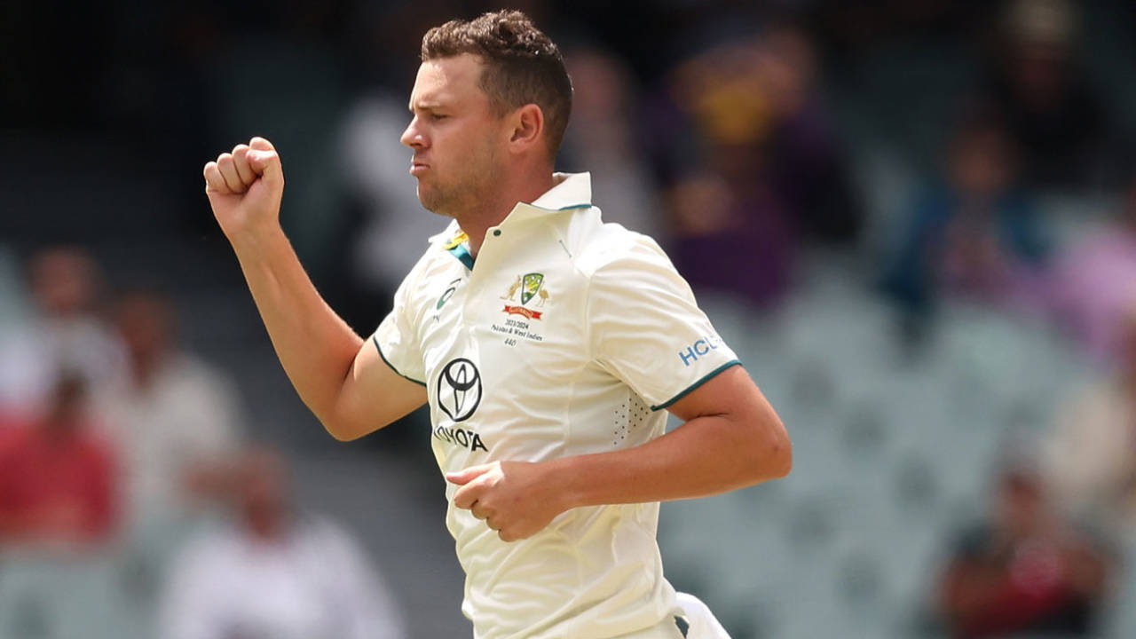 Josh Hazlewood picked up his 250th Test wicket, Australia vs West Indies, 1st Test, Adelaide, first day January 17, 2024