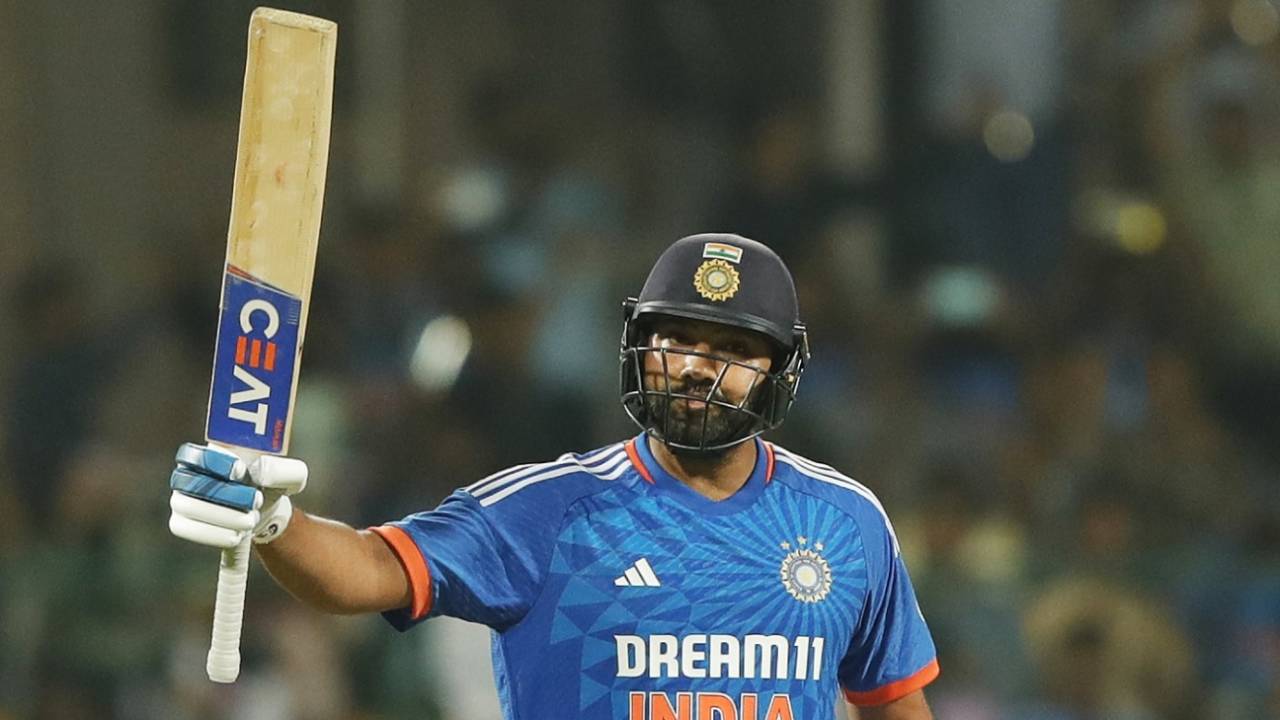 Rohit Sharma notched up his fifth T20I hundred in Bengaluru, India vs Afghanistan, 3rd T20I, Bengaluru, January 17, 2024