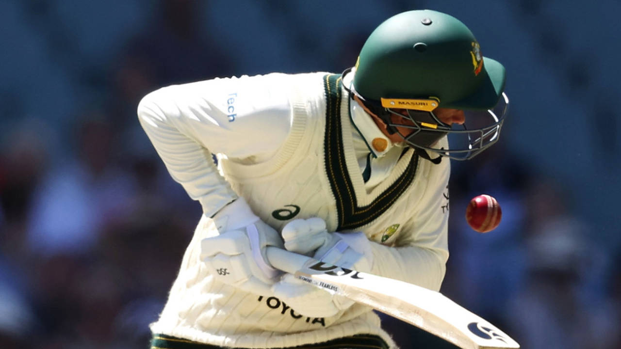 Usman Khawaja was struck by a short ball from Shamar Joseph, Australia vs West Indies, 1st Test, Adelaide, 3rd day, January 19, 2024