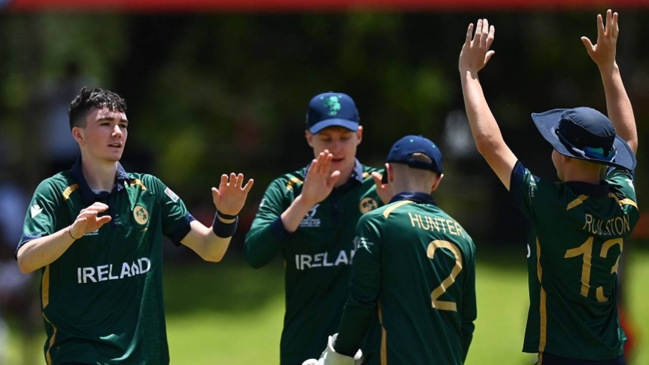 Reuben Wilson ran through the USA line-up, Ireland vs USA, Under-19 men's World Cup, Group A, Bloemfontein, January 19, 2024