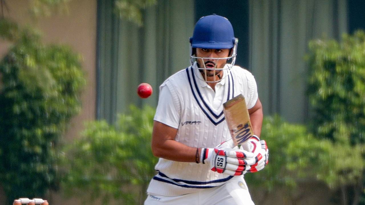 Harvik Desai keeps his eyes on the ball