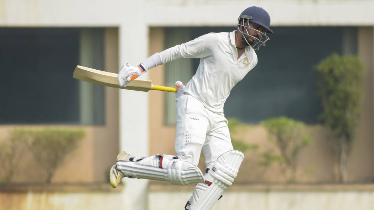 Saurashtra's Kevin Jivrajani celebrates his half-century, Vidarbha vs Saurashtra, Ranji Trophy, Elite Group A, Nagpur, January 19, 2024