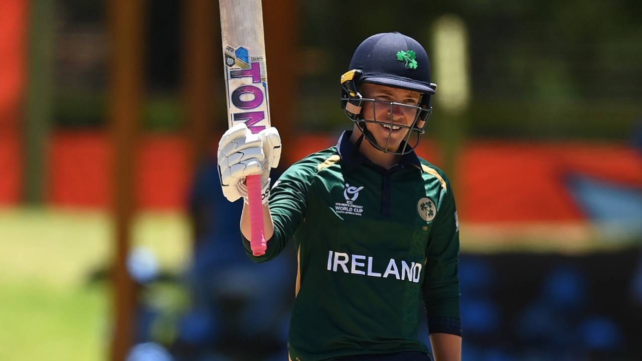 Kian Hilton top-scored with 90, Bangladesh vs Ireland, Under-19 World Cup, Bloemfontein, January 22, 2024