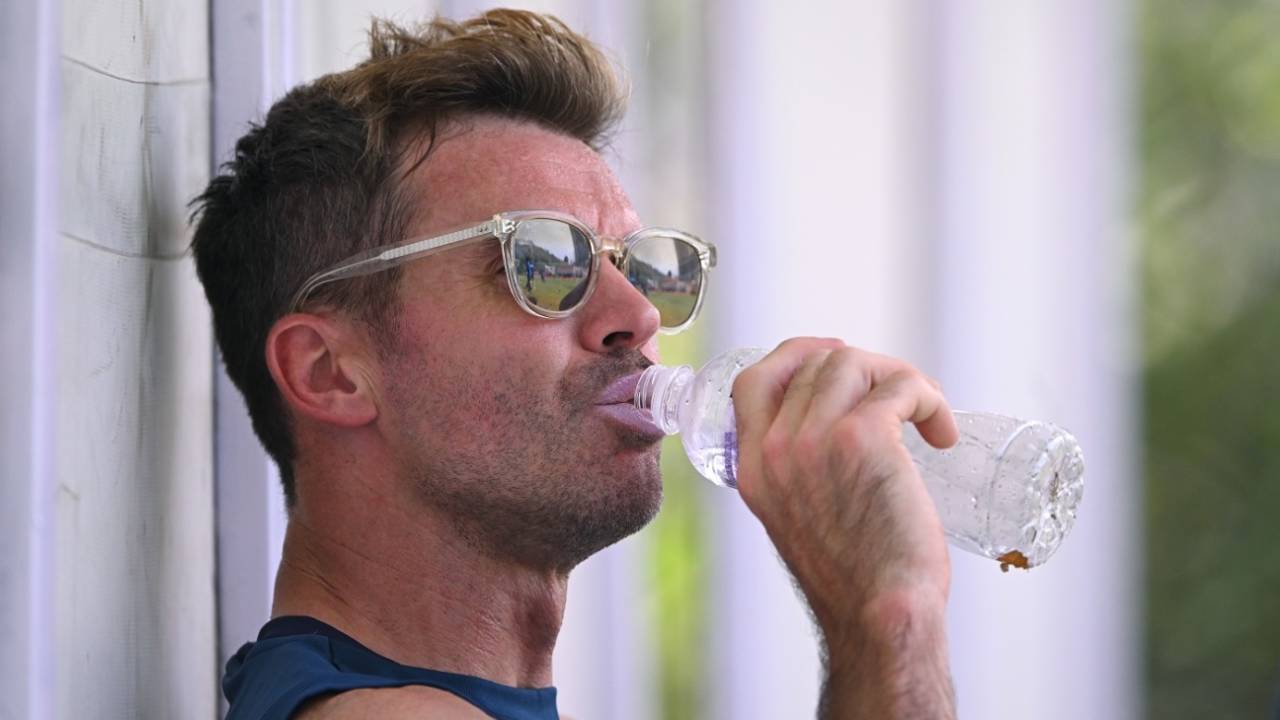 James Anderson takes a break ahead of the first Test against India, Hyderabad, January 23, 2023
