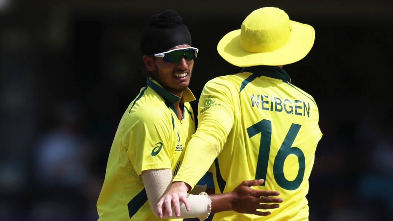 Harkirat Bajwa picked up four wickets, Zimbabwe vs Australia, Under-19 Men's World Cup, Kimberley, January 25, 2024