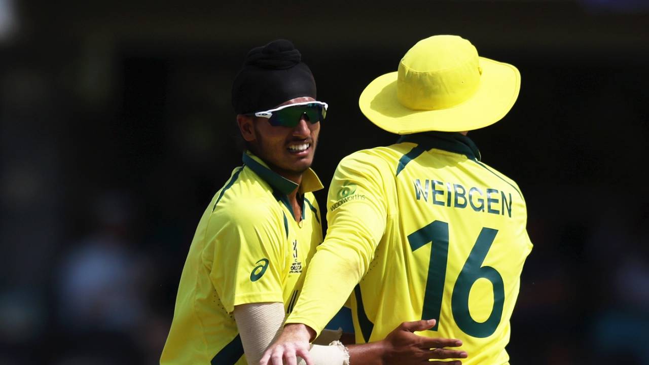 Harkirat Bajwa picked up four wickets, Zimbabwe vs Australia, Under-19 Men's World Cup, Kimberley, January 25, 2024