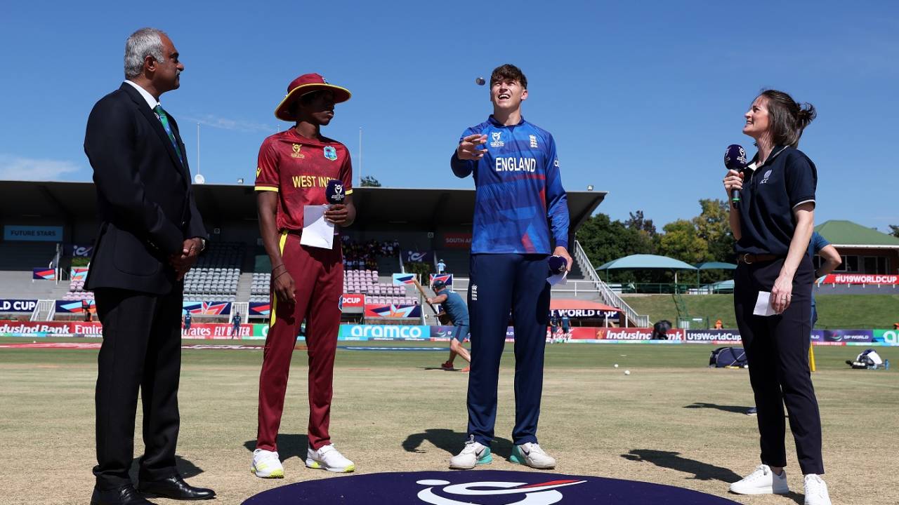 West Indies captain Stephan Pascal won the toss and elected to field against England, England vs West Indies, U19 World Cup, Potchefstroom, January 26, 2024