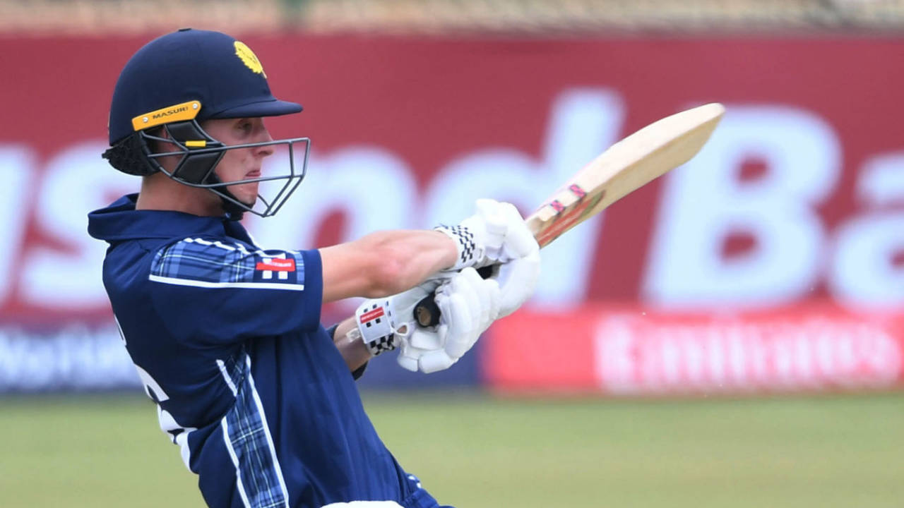 Owen Gould carried the good work forward after Jamie Dunk's dismissal, South Africa vs Scotland, Men's Under-19 World Cup, Potchefstroom, January 27, 2024