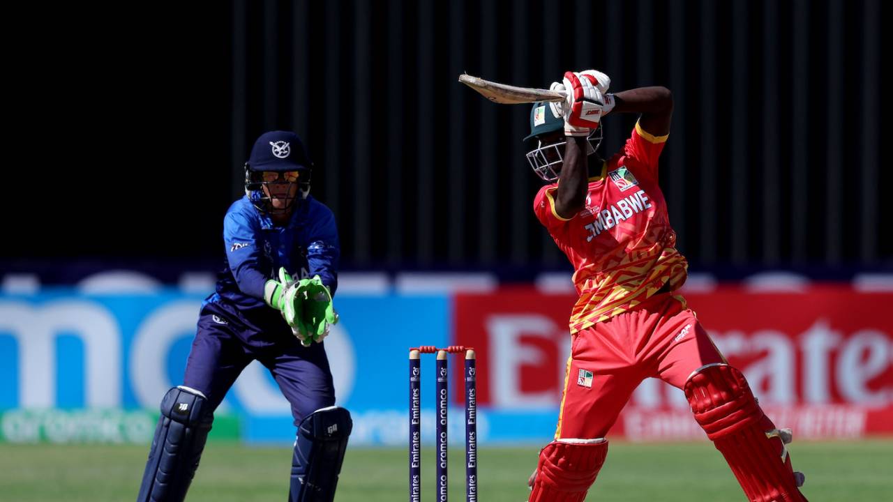 Panashe Taruvinga batted through the Zimbabwe chase